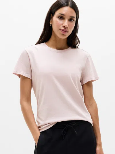 Athleta Favorite Cotton Classic Tee In Halo