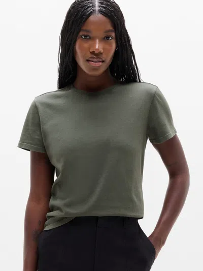 Athleta Favorite Cotton Classic Tee In Jungle