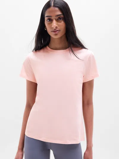 Athleta Favorite Cotton Classic Tee In Sand