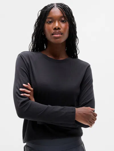 Athleta Favorite Cotton Classic Top In Black