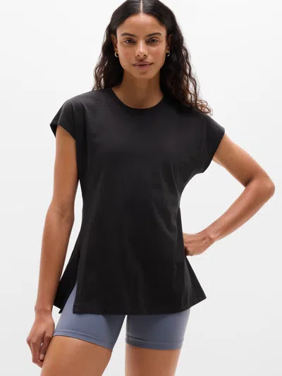 Athleta Favorite Cotton Dolman Tee In Black