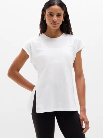 Athleta Favorite Cotton Dolman Tee In White