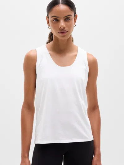 Athleta Favorite Cotton Tank In Bright White