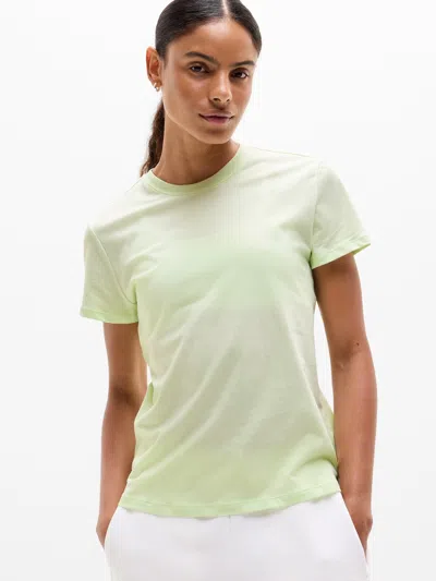 Athleta Favorite Cotton Tee In Green