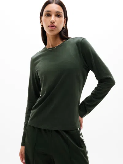 Athleta Favorite Cotton Top In Green