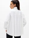 Athleta Featherweight Plissé Jacket In White