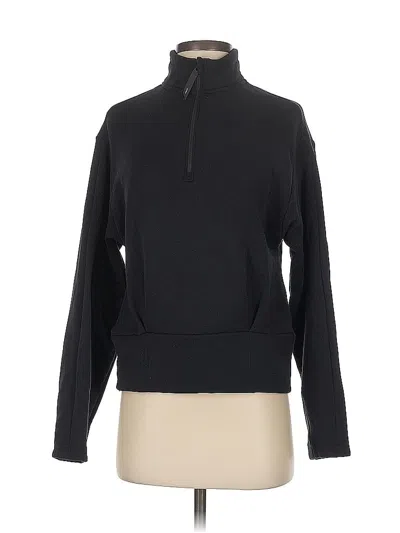 Pre-owned Athleta Fleece Jacket In Black