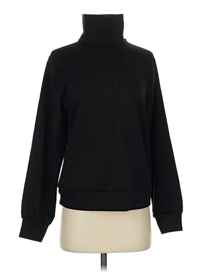 Pre-owned Athleta Fleece Jacket In Black