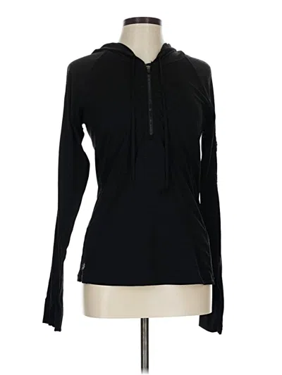 Pre-owned Athleta Fleece Jacket In Black