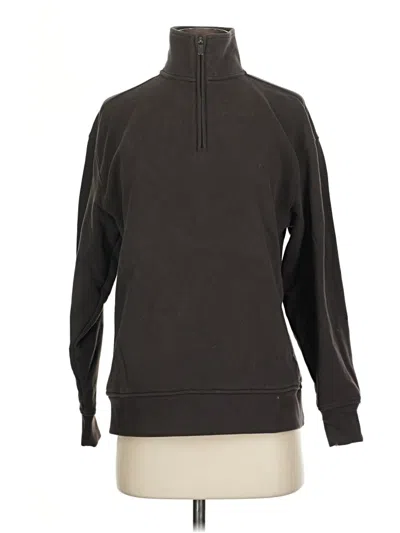 Pre-owned Athleta Fleece Jacket In Black
