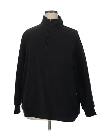 Pre-owned Athleta Fleece Jacket In Black