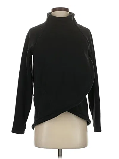 Pre-owned Athleta Fleece Jacket In Black