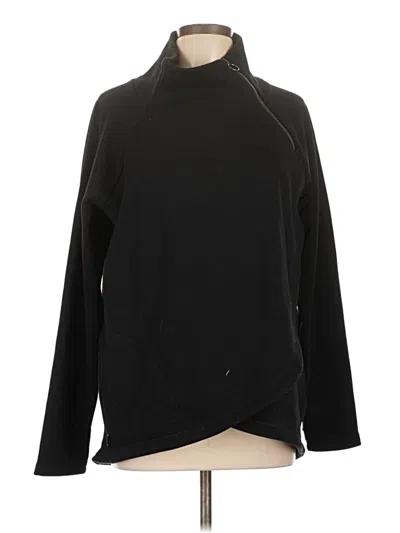Pre-owned Athleta Fleece Jacket In Black