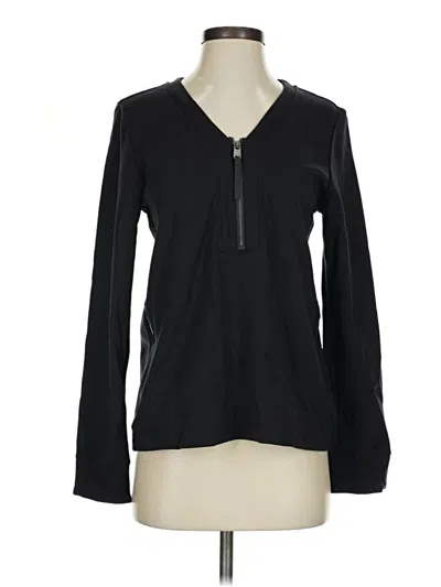 Pre-owned Athleta Fleece Jacket In Black