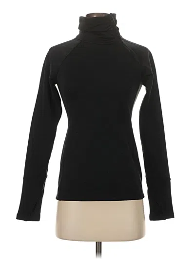 Pre-owned Athleta Fleece Jacket In Black