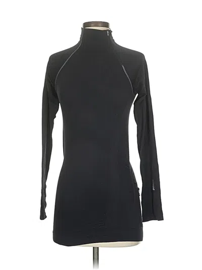 Pre-owned Athleta Fleece Jacket In Black