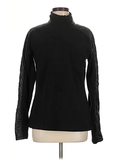 Pre-owned Athleta Fleece Jacket In Black