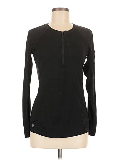 Pre-owned Athleta Fleece Jacket In Black