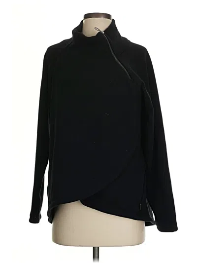 Pre-owned Athleta Fleece Jacket In Black