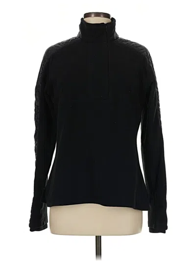 Pre-owned Athleta Fleece Jacket In Black