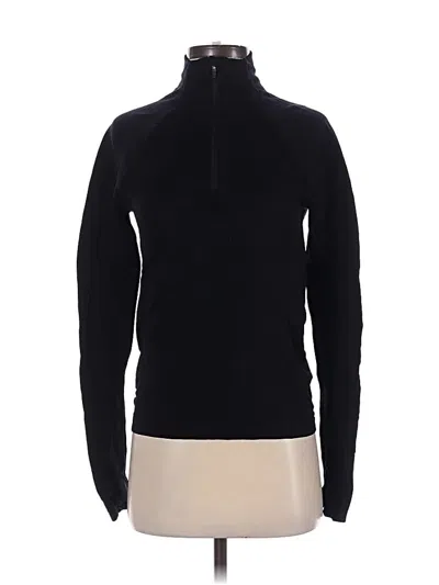 Pre-owned Athleta Fleece Jacket In Black
