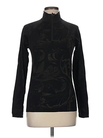 Pre-owned Athleta Fleece Jacket In Black