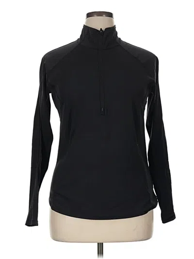 Pre-owned Athleta Fleece Jacket In Black