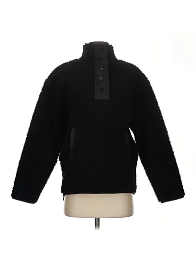 Pre-owned Athleta Fleece Jacket In Black