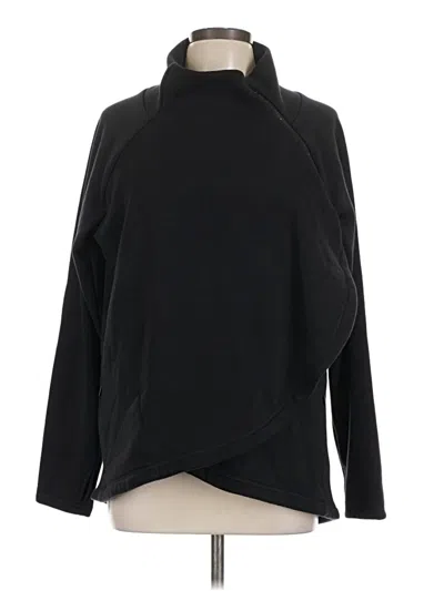 Pre-owned Athleta Fleece Jacket In Black