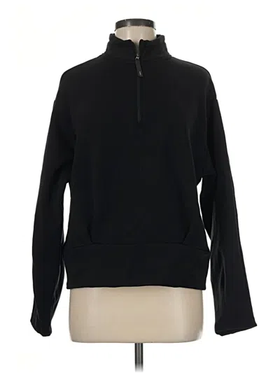 Pre-owned Athleta Fleece Jacket In Black