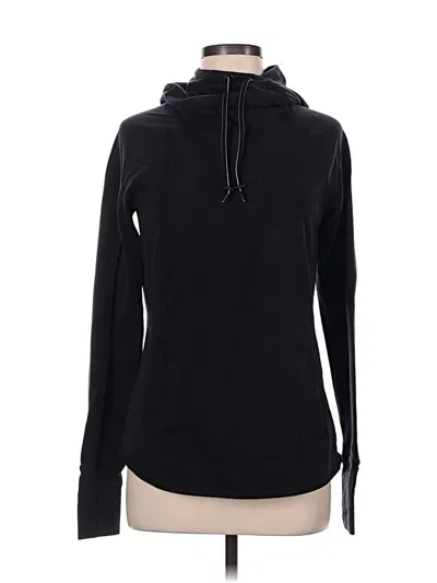 Pre-owned Athleta Fleece Jacket In Black