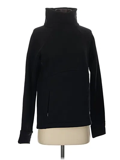 Pre-owned Athleta Fleece Jacket In Black