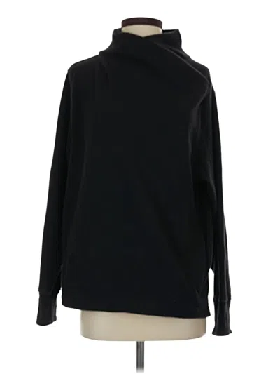 Pre-owned Athleta Fleece Jacket In Black