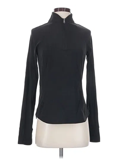 Pre-owned Athleta Fleece Jacket In Black