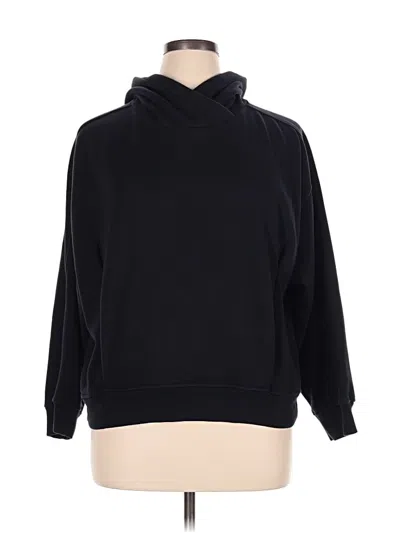 Pre-owned Athleta Fleece Jacket In Black