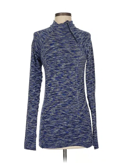 Pre-owned Athleta Fleece Jacket In Blue