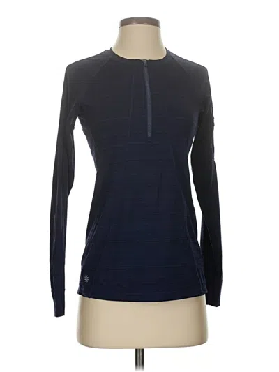 Pre-owned Athleta Fleece Jacket In Blue