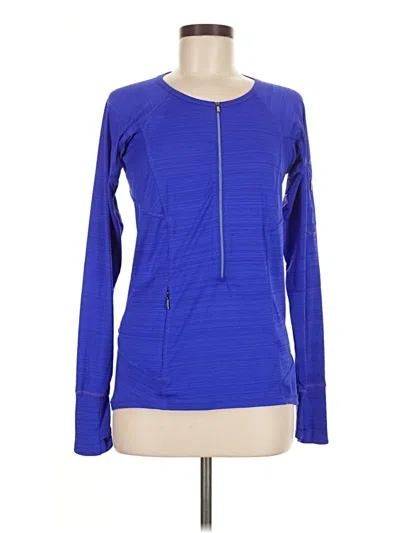 Pre-owned Athleta Fleece Jacket In Blue