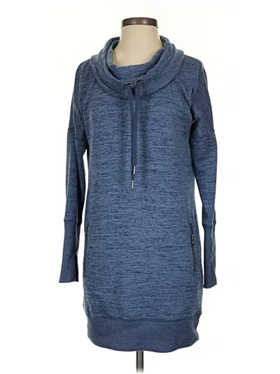 Pre-owned Athleta Fleece Jacket In Blue