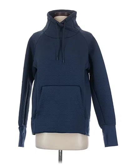 Pre-owned Athleta Fleece Jacket In Blue