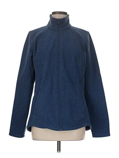 Pre-owned Athleta Fleece Jacket In Blue