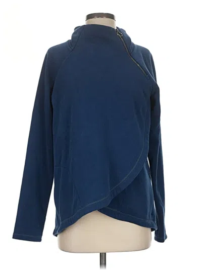 Pre-owned Athleta Fleece Jacket In Blue