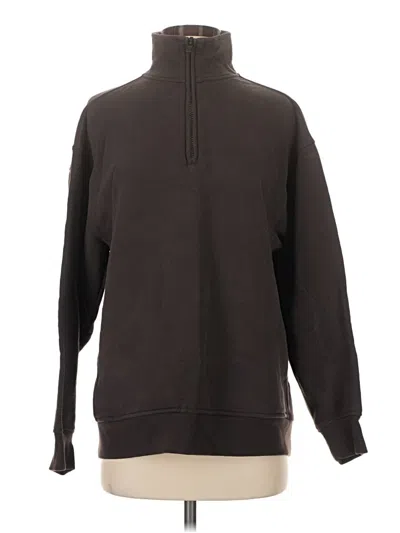 Pre-owned Athleta Fleece Jacket In Brown