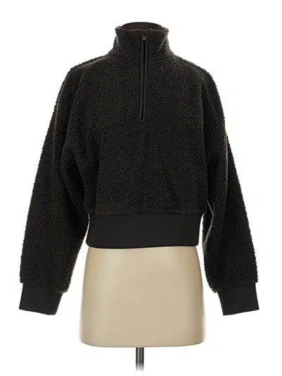 Pre-owned Athleta Fleece Jacket In Brown