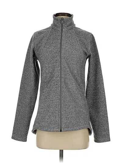 Pre-owned Athleta Fleece Jacket In Gray