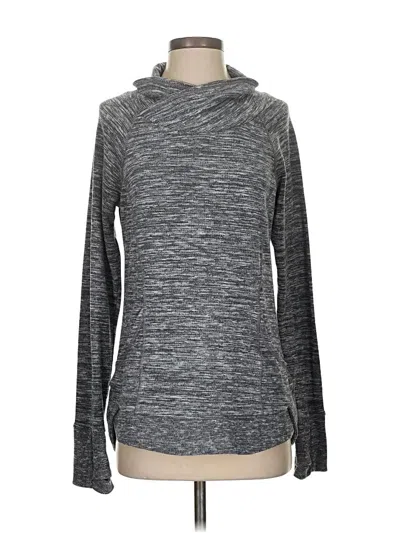 Pre-owned Athleta Fleece Jacket In Gray