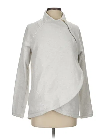 Pre-owned Athleta Fleece Jacket In Gray