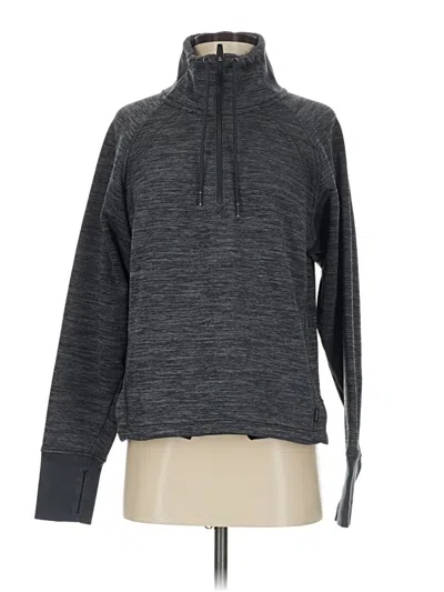 Pre-owned Athleta Fleece Jacket In Gray