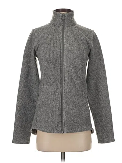 Pre-owned Athleta Fleece Jacket In Gray