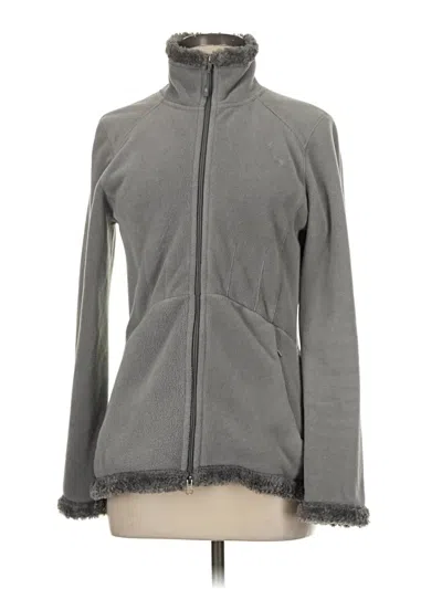 Pre-owned Athleta Fleece Jacket In Gray